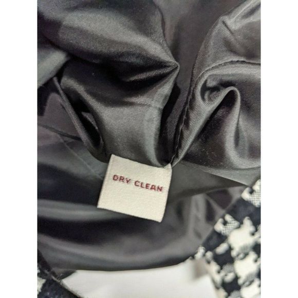 Jm Collection Womens Jacket Size 16 Acrylic Shell Black White Print - Picture 7 of 13